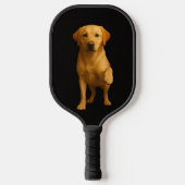 Black 4 Luxe Pickleball Paddle, Tender Labrador ピックルボールラケット (正面)