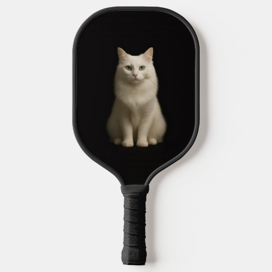 Black 4 Luxe Pickleball Paddle, Turkish Angora Cat ピックルボールラケット (裏面)
