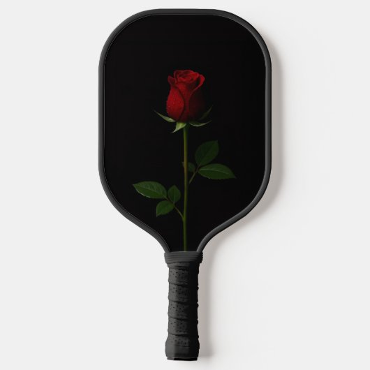 Black 4 Luxe Pickleball Paddle, Velvet Red Rose ピックルボールラケット (裏面)
