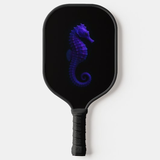 Black 4 Luxe Pickleball Paddle, Violet Seahorse ピックルボールラケット (裏面)