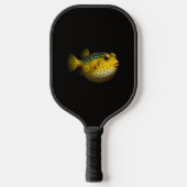 Black 4 Luxe Pickleball Paddle, Yellow Putterfish ピックルボールラケット (正面)