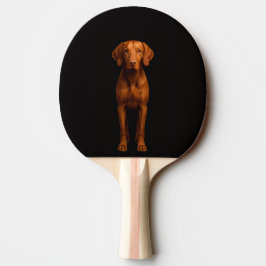 Black 4 Luxe ping pong paddle, Agile Vizsla Dog 卓球ラケット