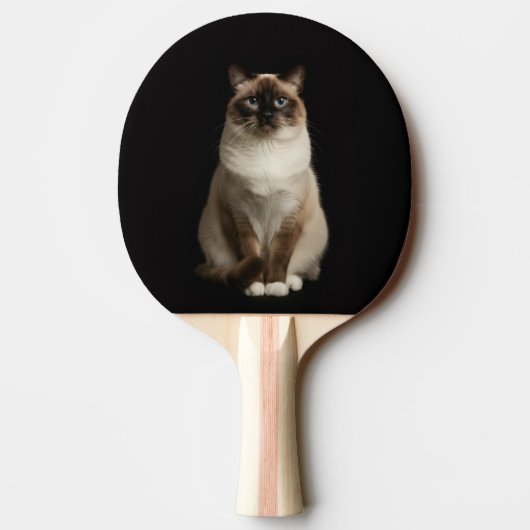 Black 4 Luxe ping pong paddle, Birmanese Cat 卓球ラケット (裏面)