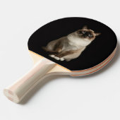 Black 4 Luxe ping pong paddle, Birmanese Cat 卓球ラケット (正面アングル)