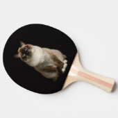 Black 4 Luxe ping pong paddle, Birmanese Cat 卓球ラケット (横)