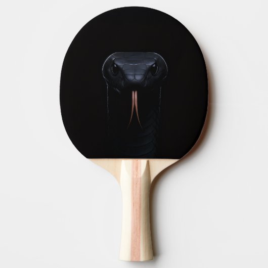 Black 4 Luxe ping pong paddle, Black Mamba Snake 卓球ラケット (裏面)