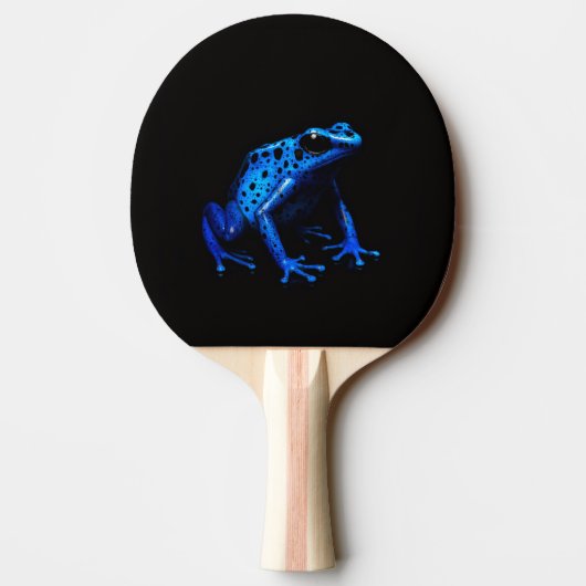 Black 4 Luxe ping pong paddle, Blue Frog 卓球ラケット (裏面)