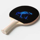 Black 4 Luxe ping pong paddle, Blue Frog 卓球ラケット (正面アングル)