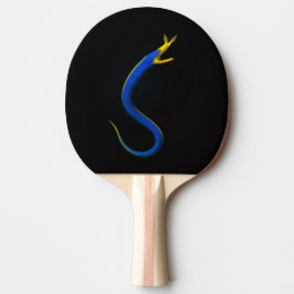 Black 4 Luxe ping pong paddle, Blue Ribbon Eel 卓球ラケット