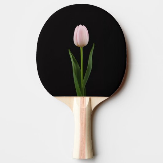 Black 4 Luxe ping pong paddle, Blush Pink Tulip 卓球ラケット (裏面)