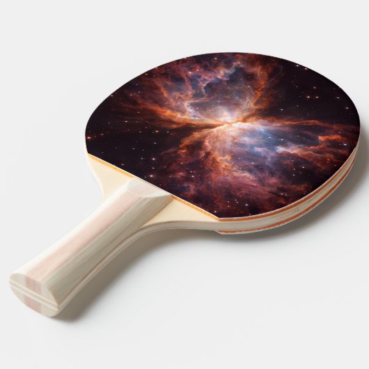 Black 4 Luxe ping pong paddle, Butterfly Nebula 卓球ラケット (正面アングル)