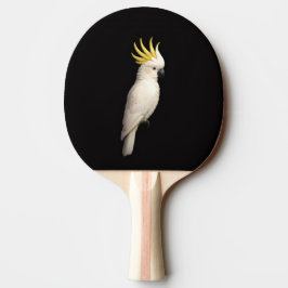 Black 4 Luxe ping pong paddle, Crested Cockatoo 卓球ラケット