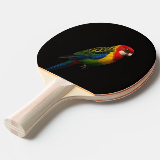Black 4 Luxe ping pong paddle, Eastern Rosella 卓球ラケット (正面アングル)