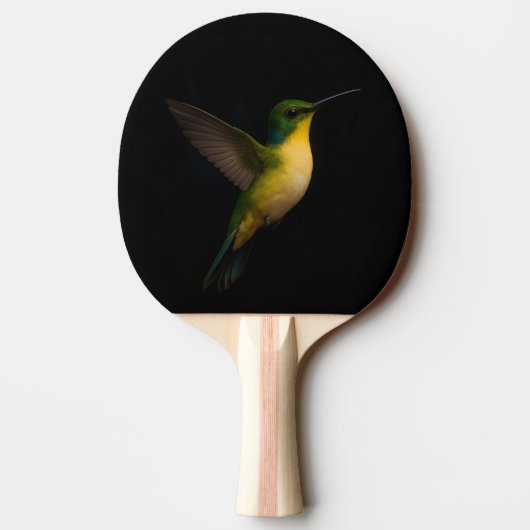 Black 4 Luxe ping pong paddle, Flying Hummingbird 卓球ラケット (裏面)
