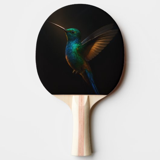 Black 4 Luxe ping pong paddle, Flying Hummingbird 卓球ラケット (裏面)