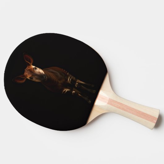 Black 4 Luxe ping pong paddle, Forest Okapi 卓球ラケット (横)