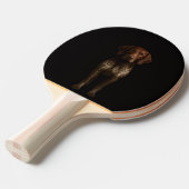 Black 4 Luxe ping pong paddle, German Pointer Dog 卓球ラケット (正面アングル)