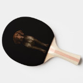 Black 4 Luxe ping pong paddle, German Pointer Dog 卓球ラケット (横)