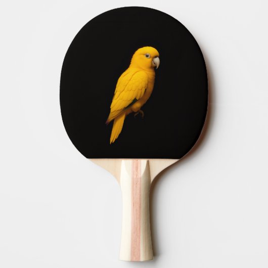 Black 4 Luxe ping pong paddle, Golden Parakeet 卓球ラケット (裏面)