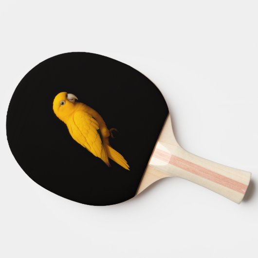 Black 4 Luxe ping pong paddle, Golden Parakeet 卓球ラケット (横)