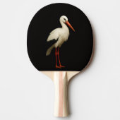 Black 4 Luxe ping pong paddle, Graceful Stork 卓球ラケット (正面)