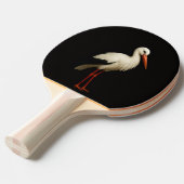 Black 4 Luxe ping pong paddle, Graceful Stork 卓球ラケット (正面アングル)