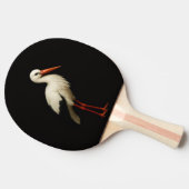 Black 4 Luxe ping pong paddle, Graceful Stork 卓球ラケット (横)