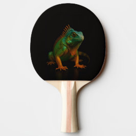 Black 4 Luxe ping pong paddle, Green Iguana 卓球ラケット