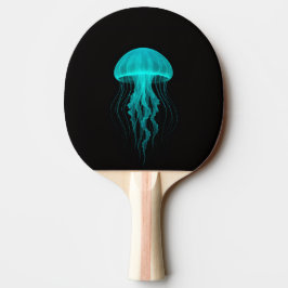 Black 4 Luxe ping pong paddle, Green Jellyfish 卓球ラケット