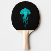 Black 4 Luxe ping pong paddle, Green Jellyfish 卓球ラケット (正面)