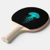 Black 4 Luxe ping pong paddle, Green Jellyfish 卓球ラケット (正面アングル)