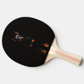 Black 4 Luxe ping pong paddle, Guardian Doberman 卓球ラケット (横)