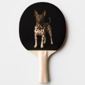 Black 4 Luxe ping pong paddle, Hairless Terrier 卓球ラケット (裏面)