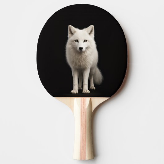 Black 4 Luxe ping pong paddle, Ivory Arctic Fox 卓球ラケット (正面)