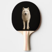 Black 4 Luxe ping pong paddle, Ivory Arctic Wolf 卓球ラケット (裏面)