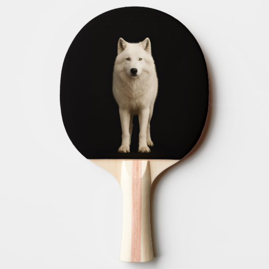 Black 4 Luxe ping pong paddle, Ivory Arctic Wolf 卓球ラケット (裏面)