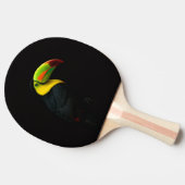 Black 4 Luxe ping pong paddle, Keel Billed Tucan 卓球ラケット (横)