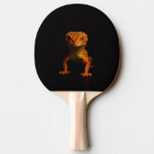 Black 4 Luxe ping pong paddle, Leopard Gecko 卓球ラケット (裏面)