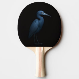 Black 4 Luxe ping pong paddle, Little Blue Heron 卓球ラケット