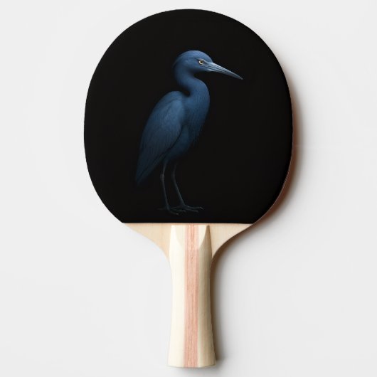 Black 4 Luxe ping pong paddle, Little Blue Heron 卓球ラケット (裏面)