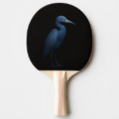 Black 4 Luxe ping pong paddle, Little Blue Heron 卓球ラケット (正面)