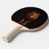 Black 4 Luxe ping pong paddle, Majestic Lion 卓球ラケット (正面アングル)