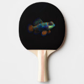 Black 4 Luxe ping pong paddle, Mandarin Dragonet 卓球ラケット (正面)
