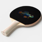 Black 4 Luxe ping pong paddle, Mandarin Dragonet 卓球ラケット (正面アングル)