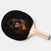 Black 4 Luxe ping pong paddle, Mandrill Monkey 卓球ラケット (横)