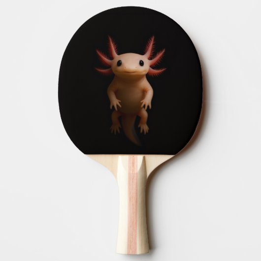 Black 4 Luxe ping pong paddle, Mexican Axolotl 卓球ラケット (裏面)