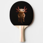 Black 4 Luxe ping pong paddle, Mexican Axolotl 卓球ラケット (正面)