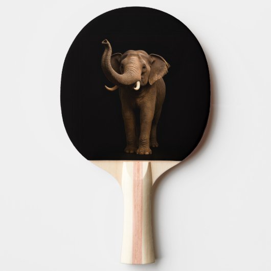 Black 4 Luxe ping pong paddle, Mighty Elephant 卓球ラケット (正面)