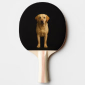Black 4 Luxe ping pong paddle, Minimalist Labrador 卓球ラケット (裏面)