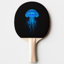 Black 4 Luxe ping pong paddle, Neon Blue Jellyfish 卓球ラケット